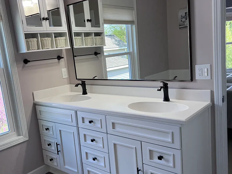 Upgraded master bathroom