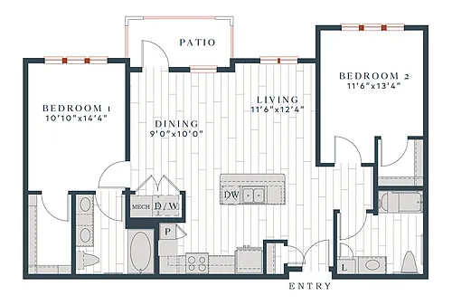 Floor plan B3-1134