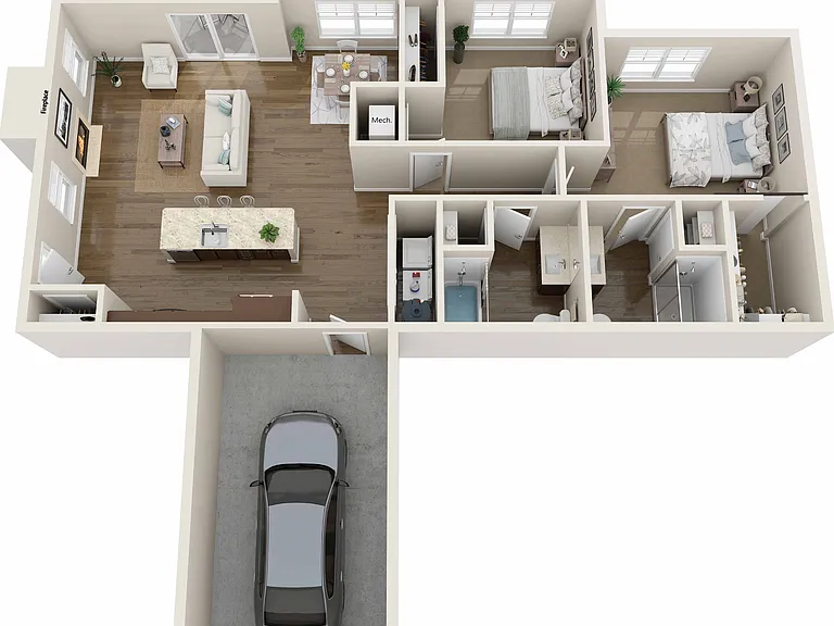 Floor Plan E | High Bluff Townhomes | Apartments in Grafton, WI Floor Plan E | High Bluff Townhomes | Apartments in Grafton, WI