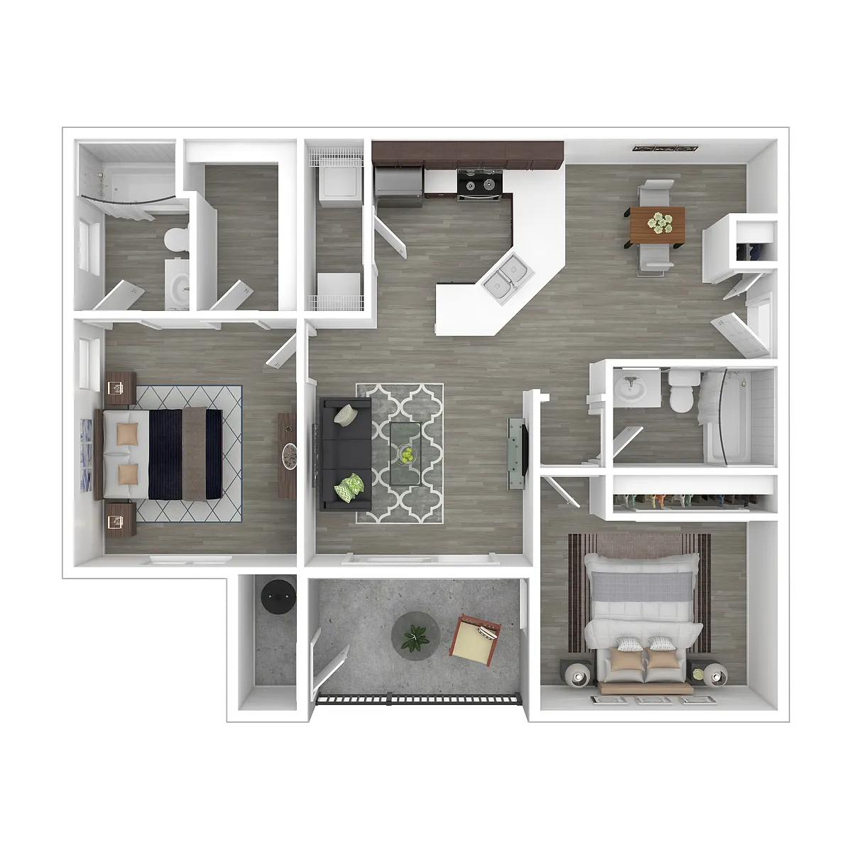 Floor plan Phase 2-2x2-1058- Classic