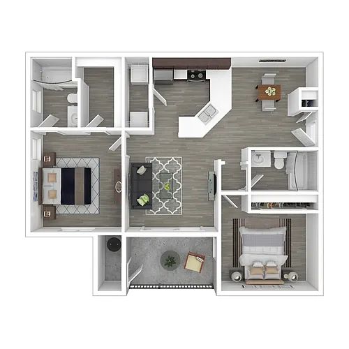 Floor plan Phase 2-2x2-1058- Full Renovation