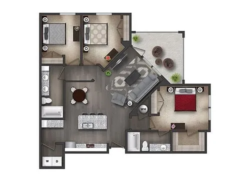 Floor plan Nottoway w/Garage