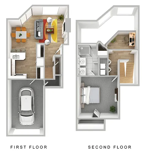 Floor plan The Augusta 1 Car Garage