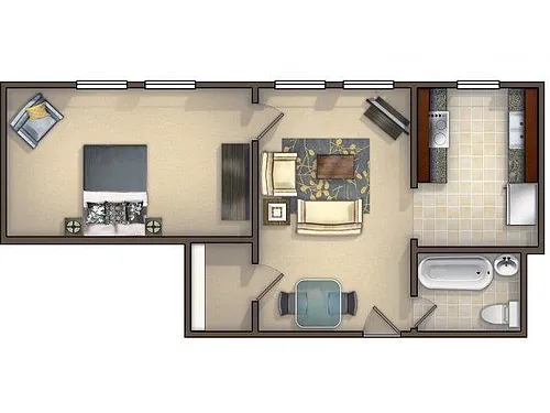 Floor plan 1-1-M