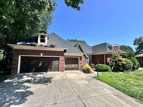 Driveway and Three car garages