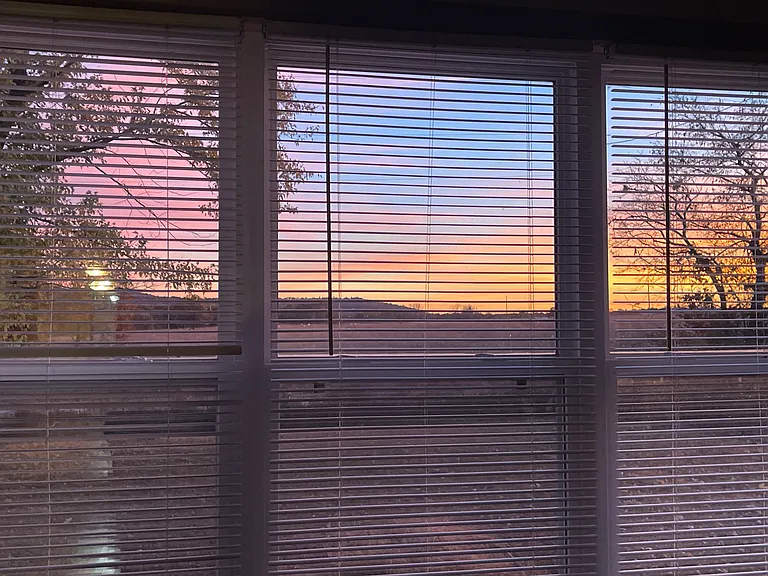 Sunset from the den