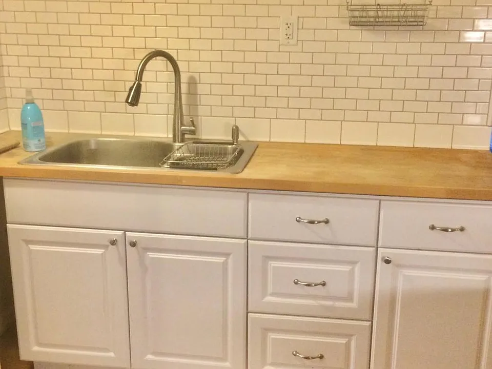 One side of kitchen