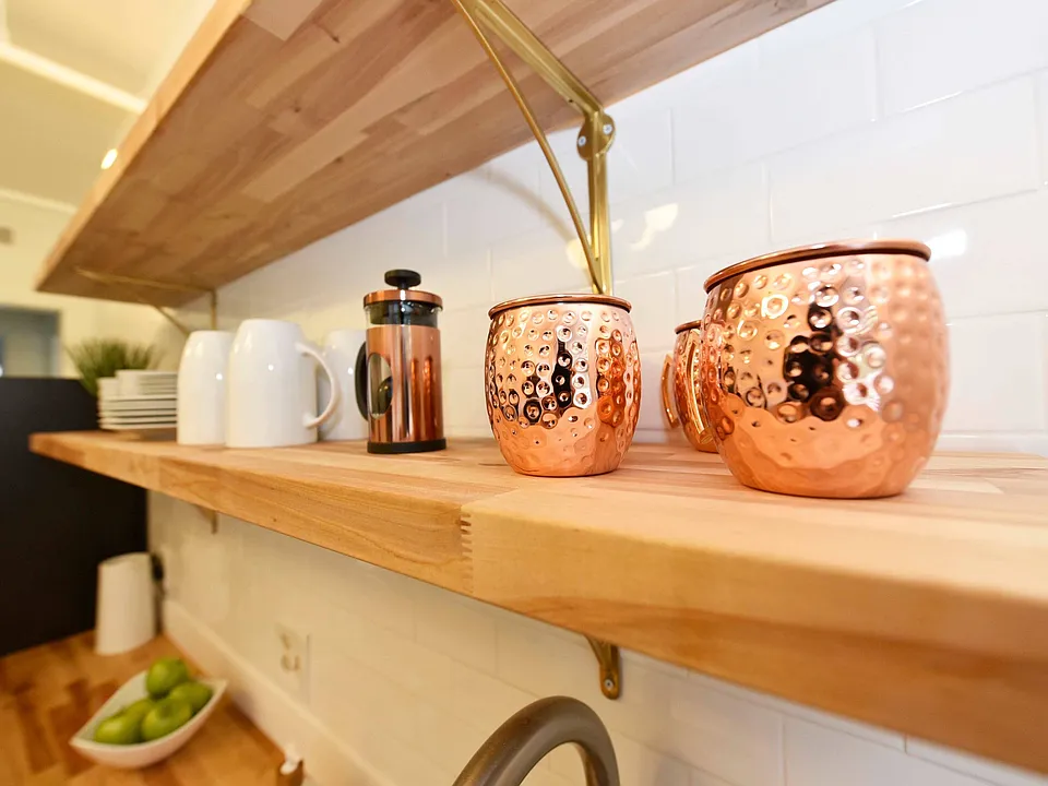 Butcher Block Counters and Shelving
