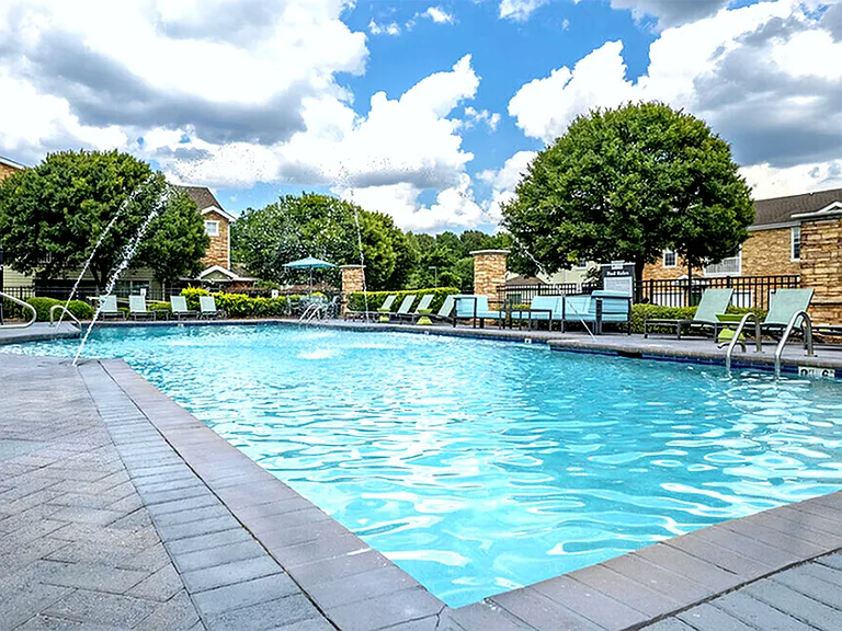 Sparkling Swimming Pool with Sun Deck