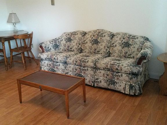 New flooring in living room with lots of natural light.
