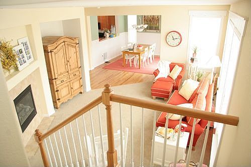 living room from stairs