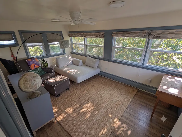 Light filled sun room.