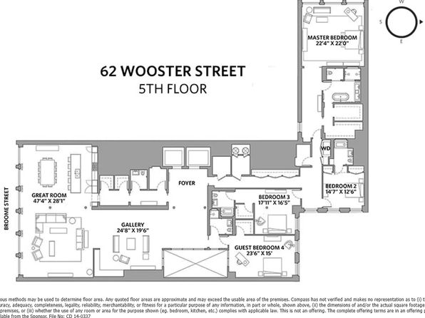 62 Wooster St FLOOR 5, New York, NY 10013