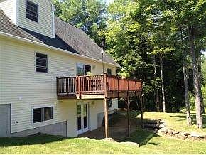Deck Overlooking Backyard