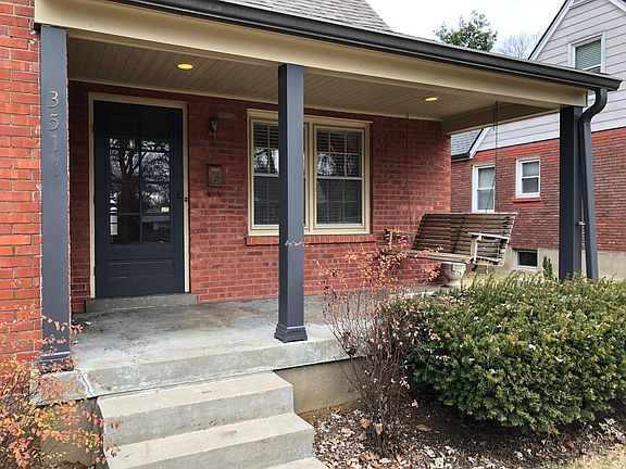 Front porch with swing