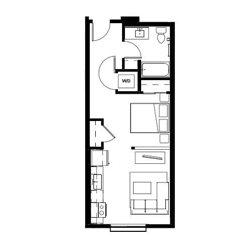 Floor plan Studio 6
