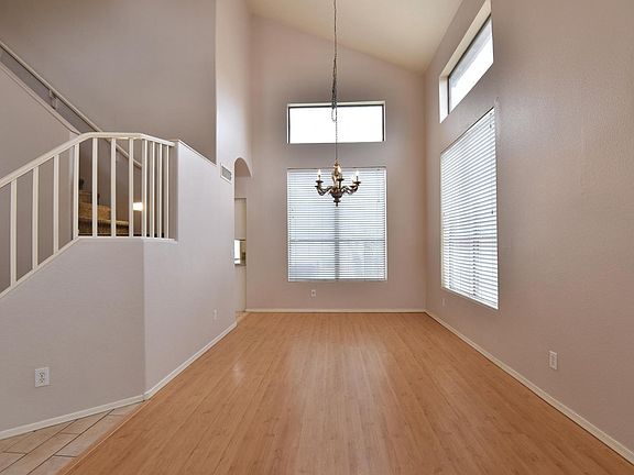 Living room and dining room