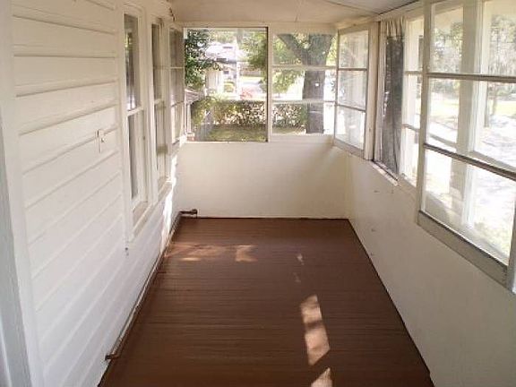 Glassed-in front porch