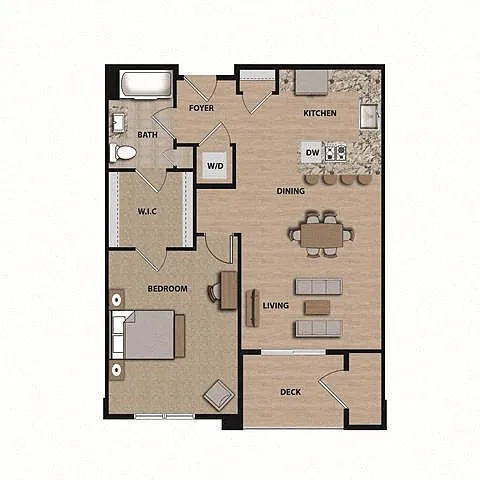 Floor plan B-1D