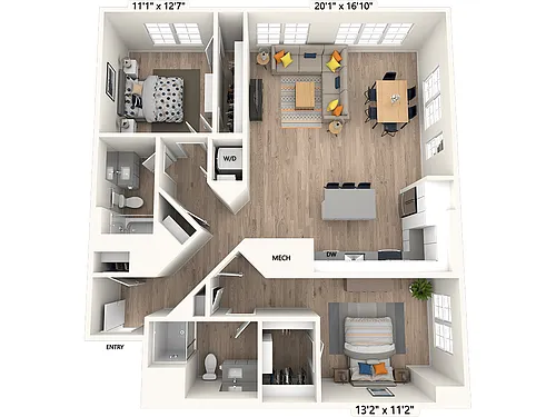 Floor plan BM-14-Scheme II