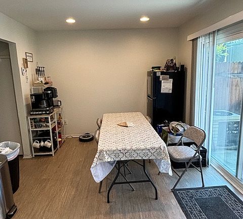 Don't let the photo fool you. This is a large dining area adjacent the remodeled kitchen.