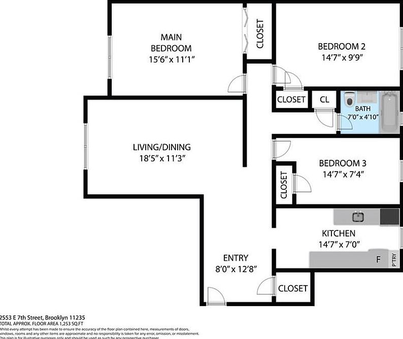 2nd image of 2553 E 7th St APT 2A