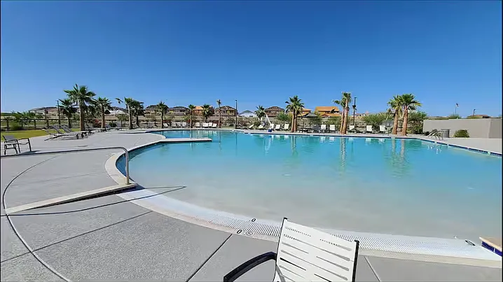 Large, gated community swimming pool.