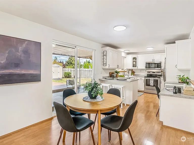 Family Room and Kitchen