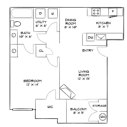 Floor plan Design 1A Premier
