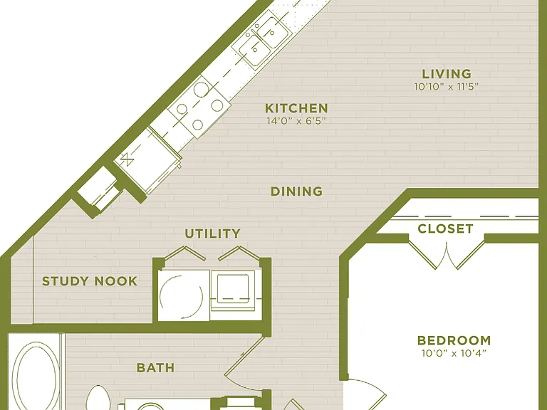 West Koenig Flats - A3 - 1 Beds - 1 Baths - 590 Sq. ft.