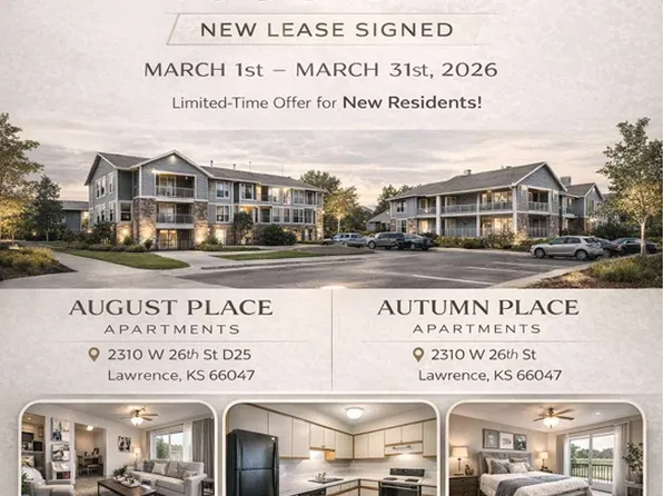 August Place Apartments, 2310 W 26th St #2142-6, Lawrence, KS 66047