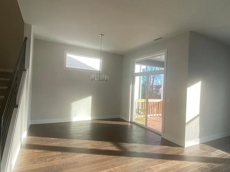 dining room with balcony