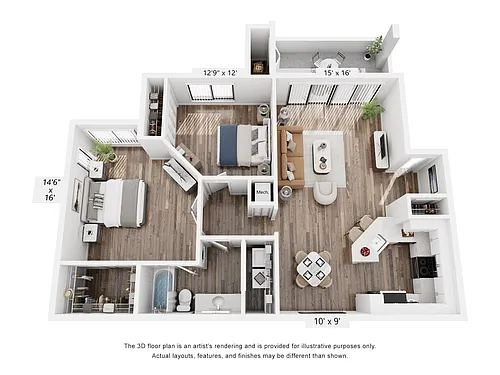 Floor plan Reno Model B1