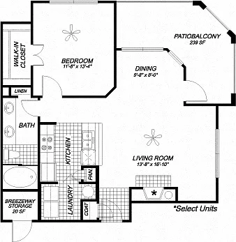 Floor plan A2 Quartz