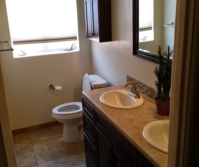 bath with tub