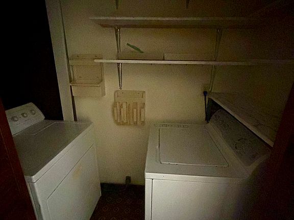 In-unit washer and dryer with storage