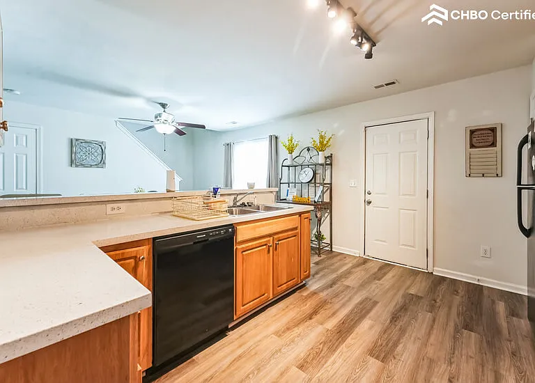 Kitchen area .