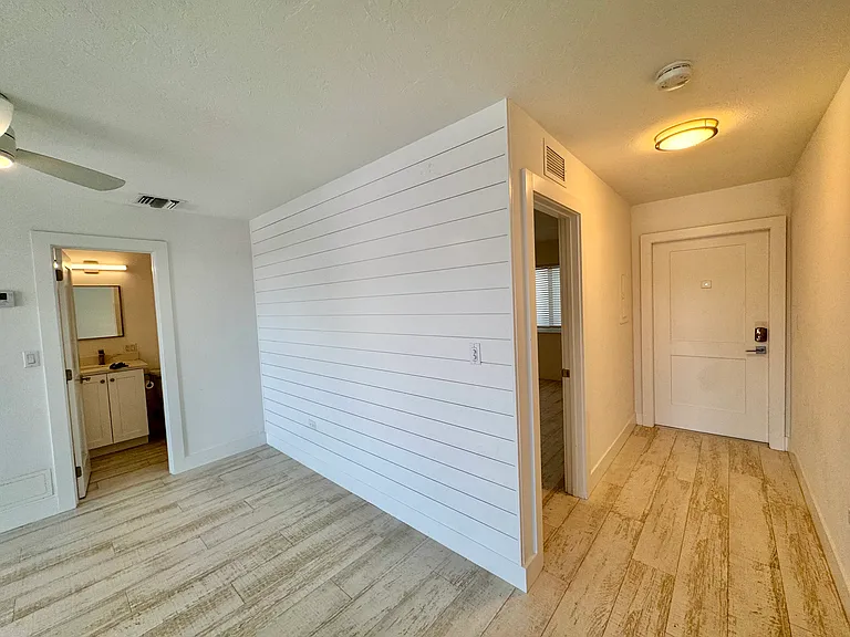 Front Door, Door to Bedroom, Door to Bathroom