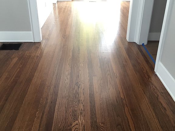 newly refinished hardwood floors