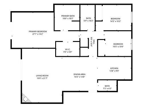Floor plan 2nd Floor - Remodeled Units