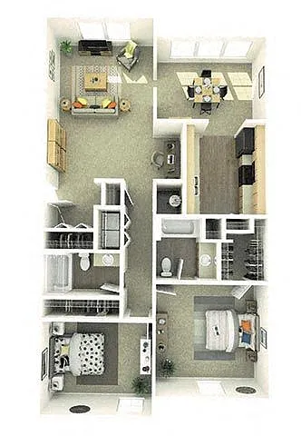 Floor plan 2x2G