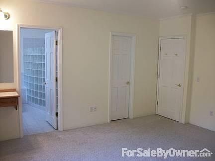 Master bedroom with vanity.