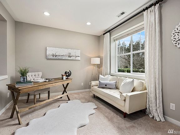 Home office on the main level. Built-in speakers