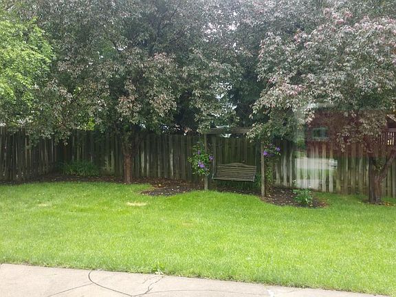 Fenced backyard