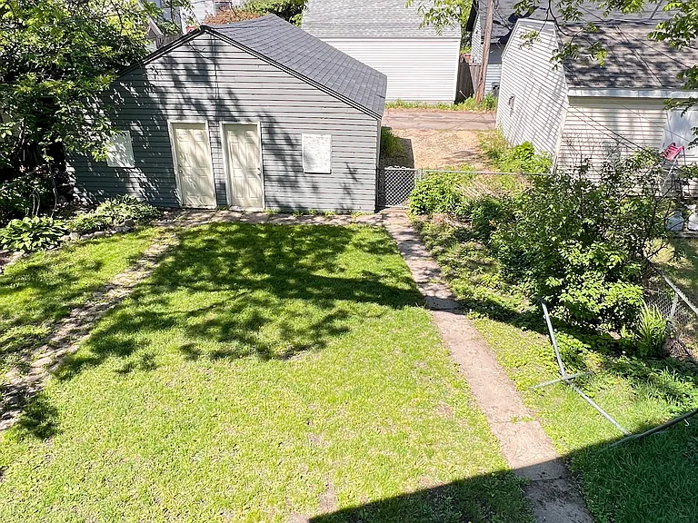 The view from the kitchen window