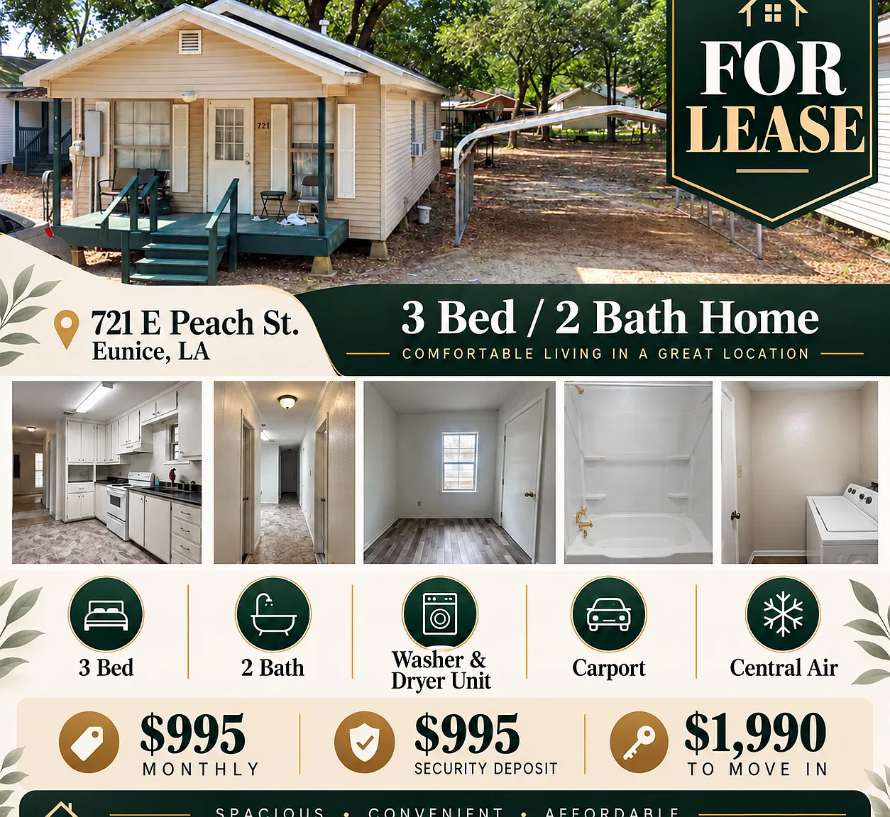 3 bed, $995 — Photo 1