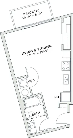 S1 - 463 square foot studio apartment home S1 - 463 square foot studio apartment home