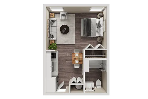Floor plan Weidler - The Irving