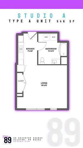 Floor plan Studio - A
