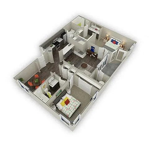 Floor plan 2B Renovation 2